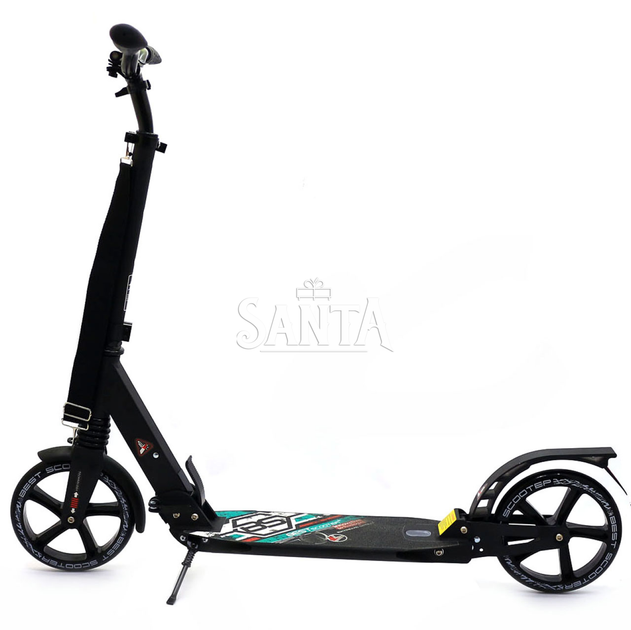 Самокат двухколесный BEST SCOOTER бирюза, 2 амортизатора, колеса PU - 200 мм (22788) - изображение 3