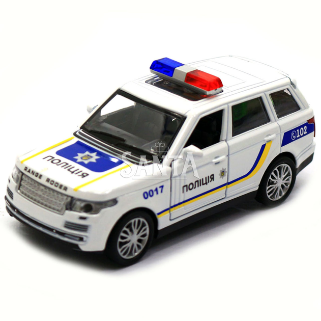 Машинка игровая автопром Range Rover «Полицейский автомобиль» джип, металл, 15 (свет, звук) 7844-2 - изображение 2