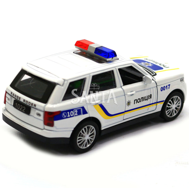 Машинка игровая автопром Range Rover «Полицейский автомобиль» джип, металл, 15 (свет, звук) 7844-2 - изображение 4