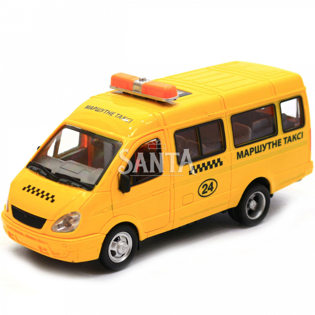 Машинка игрушечная автопром «Маршрутное такси» (свет, звук