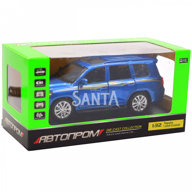 Машинка игровая автопром «Toyota Land Cruiser» металл, 14, (свет, звук, двери открываются) 6608 - изображение 2