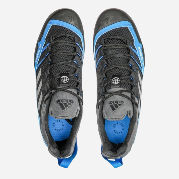 Чоловічі кросівки для туризму adidas Terrex Swift Solo 2 S24011 44 (9.5UK) 28 см Чорний/Блакитний (4064055912769) - зображення 4