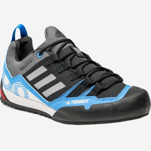 Чоловічі кросівки для туризму adidas Terrex Swift Solo 2 S24011 48 (12.5UK) 31 см Чорний/Блакитний (4064055909035) - зображення 3