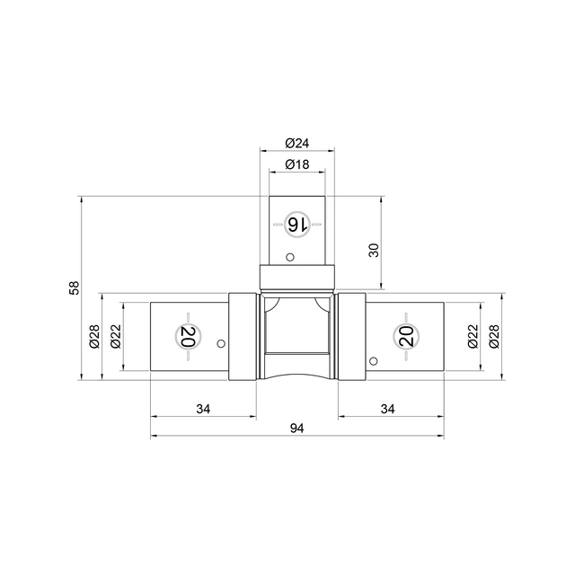 Тройник пресс SharkBite 20х16х20 – низкие цены, кредит, оплата частями ...