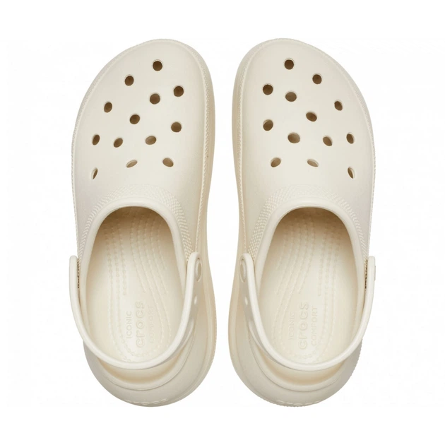 Сабо Crocs Classic Crush Clog W8-38-24.5 см Lastic Bone 207521 - Фото 4 Сабо Crocs Classic Crush Clog W8-38-24.5 см Lastic Bone 207521 - изображение 4