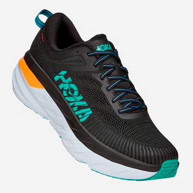 Чоловічі кросівки для бігу HOKA ONE ONE Bondi 7 1110518 46 Чорні (194715581777) - зображення 1