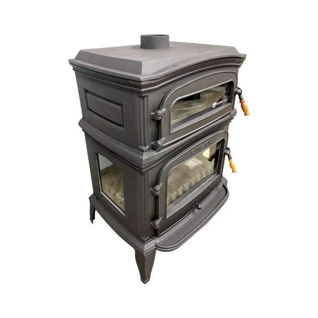 Чугунная печь Flame Stove Altara Lux Premium с духовкой и боковой ...