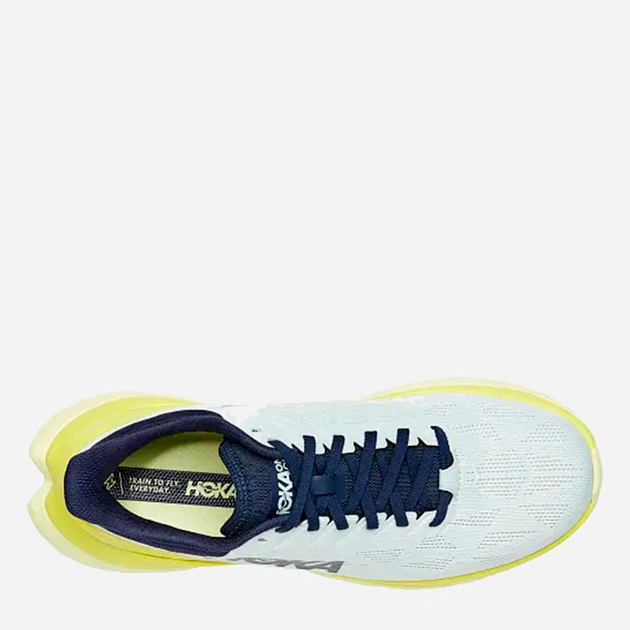 Чоловічі кросівки для бігу HOKA ONE ONE Mach 4 1113528 40 Блакитні з жовтим (194715341258) - зображення 5