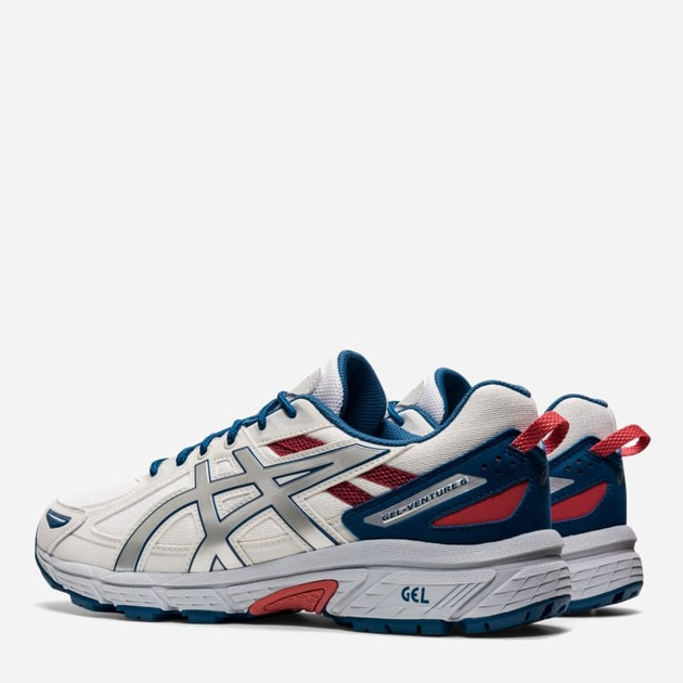 Чоловічі кросівки ASICS Gel-Venture 6 1201A553-100 40 (7US) 25.2 см Білий/Синій (4550455153289) - зображення 4