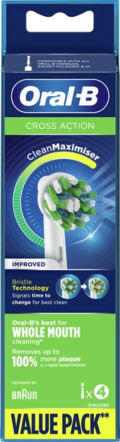 Końcówki do szczoteczki Oral-B Cross Action, 4 szt. (4210201354369) Polska - obraz 5