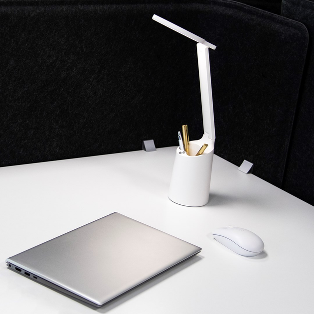 Lampa stołowa Activejet FUTURE 7W 350lm 2800-5500K 5V USB z baterią 1200mAh biała - obraz 7