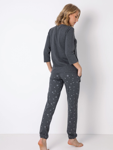 Piżama (bluza + spodnie) Aruelle Buffy piżama długa S Szara (5904541432403) - obraz 2