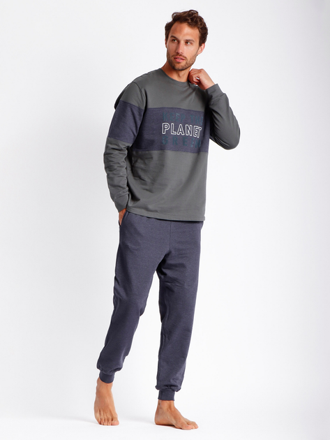 Piżama Admas 56541 L khaki (8433623632136) - obraz 1