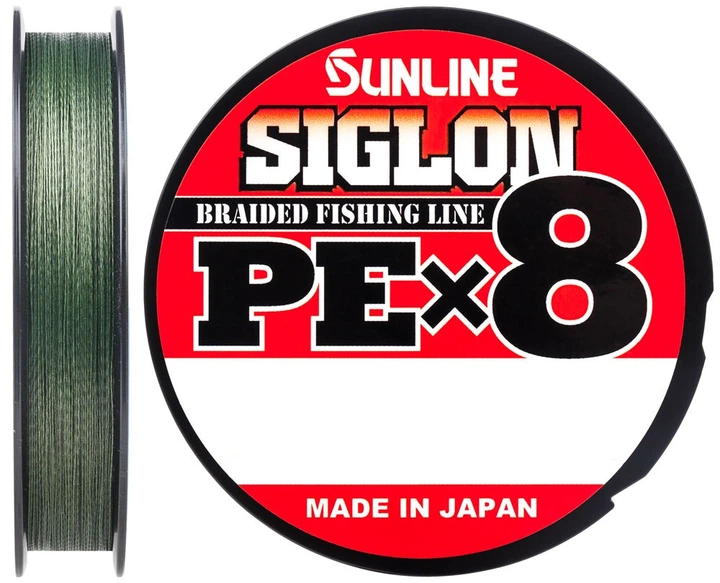 Шнур Sunline Siglon PE х8 250м (темн.-зел.) #10.0 130lb/60.0кг (1658-10-53) - Фото 1 Шнур Sunline Siglon PE х8 250м (темн.-зел.) #10.0 130lb/60.0кг (1658-10-53) - изображение 1