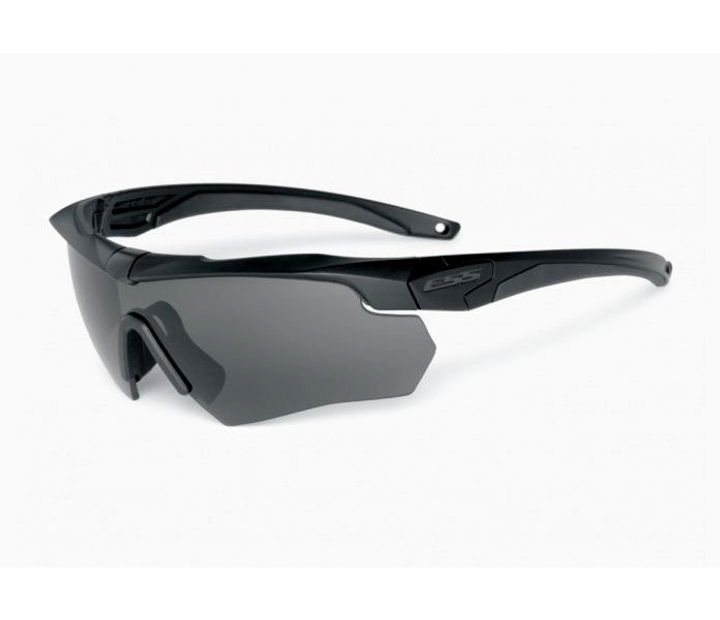 Универсальные баллистические очки ESS CROSSBOW BLACK 2X W/CLEAR & W/SMOKE GRAY США - изображение 2