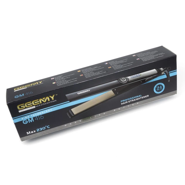 Плойка випрямляч для волосся Geemy GM-416 black - зображення 3