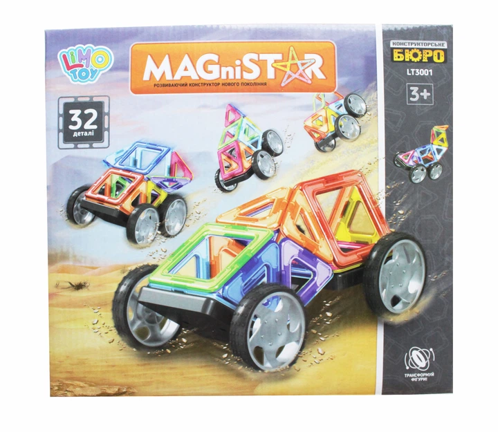 Кольорові магніти Limo Toy конструктор 32 штук (064901) - зображення 2