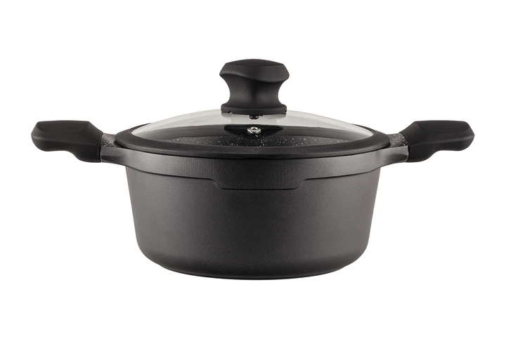 Кастрюля с крышкой VINZER Kuro Induction Line 24 см. 3,7 л. (50428) - Фото 2 Кастрюля с крышкой VINZER Kuro Induction Line 24 см. 3,7 л. (50428) - изображение 2