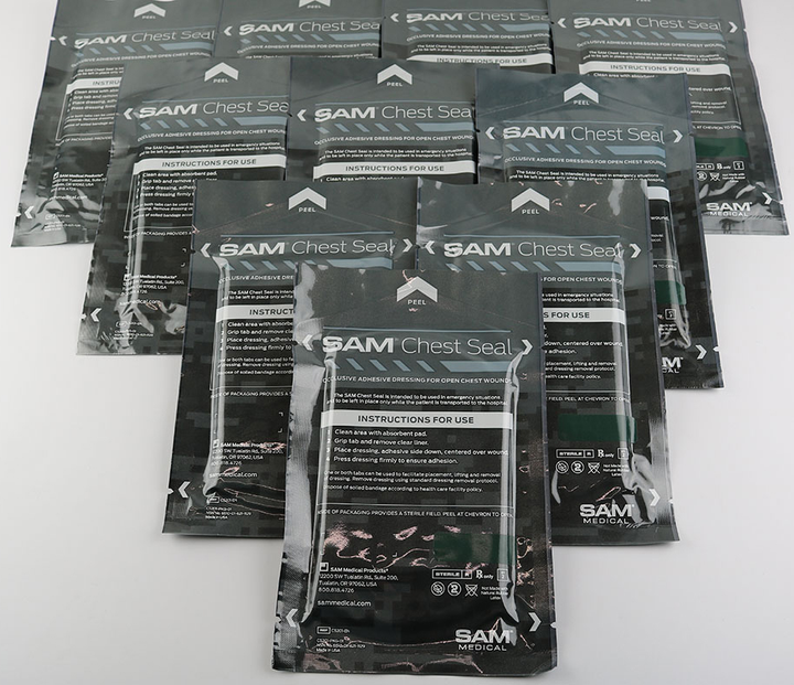 Плівка окклюзійна SAM Chest Seal без клапана (подвійна упаковка) (1101701) - зображення 2