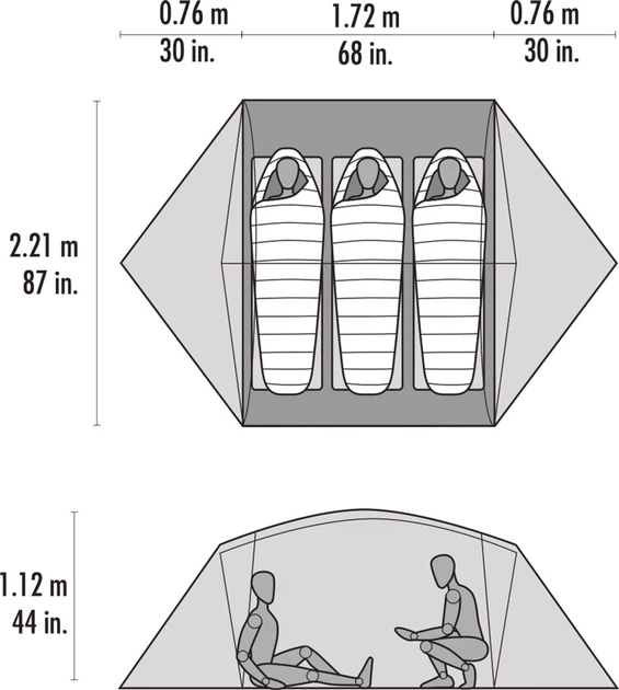 Namiot Msr Mutha Hubba NX V6 Tent Szary (05839) (0040818058398) - obraz 8
