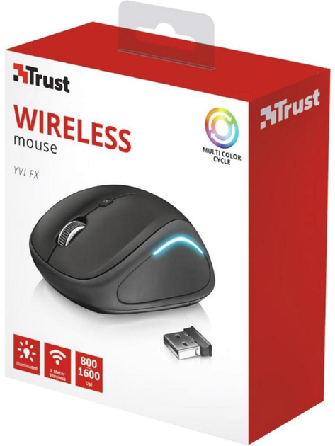 Мышь Trust Yvi FX Wireless Black (TR22333) - изображение 6