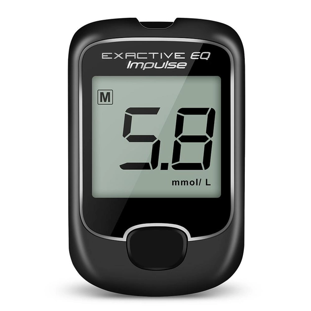 Глюкометр для измерения сахара в крови Exactive EQ с 50 тест полосками - изображение 1
