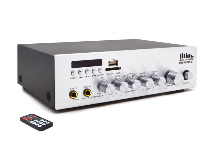 Підсилювач потужності SKY SOUND HY-602MB+BT STEREO (2*60W) - зображення 4