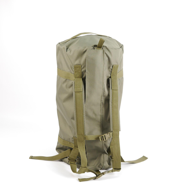 Баул тактичний військовий транспортний сумка-рюкзак 80 л Олива - зображення 1