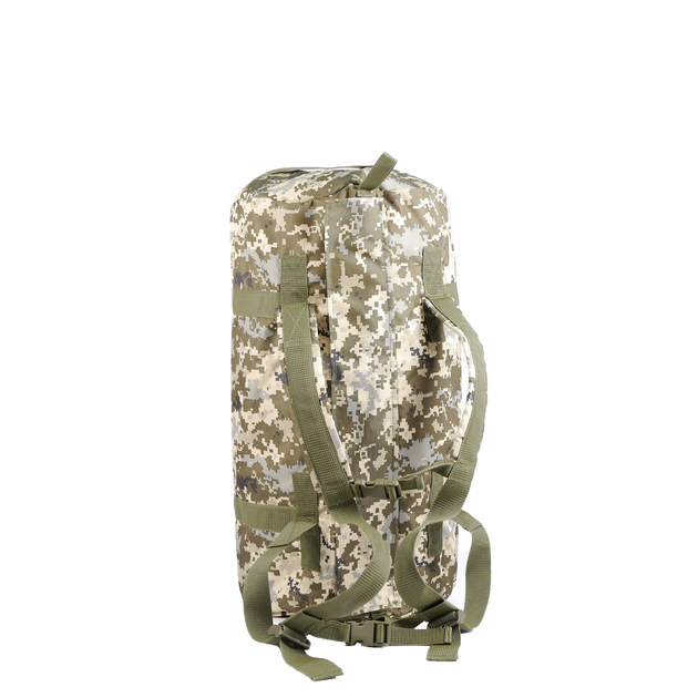Баул тактичний військовий транспортний сумка-рюкзак 80 л Піксель - зображення 2