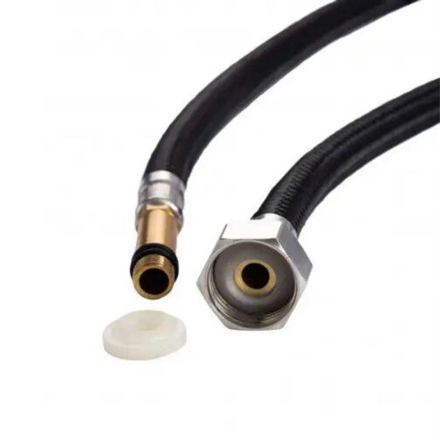 Шланг для змішувача AQUASTRONG Nylon довгий штуцер M10х1/2" 100 см ...