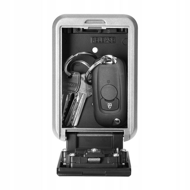 Сейф для ключів VIRONE з механічним кодом 12,5 х 9,5 х 5 см model KL-2 (10921828483) Чорний - Фото 3 Сейф для ключів VIRONE з механічним кодом 12,5 х 9,5 х 5 см model KL-2 (10921828483) Чорний - изображение 3