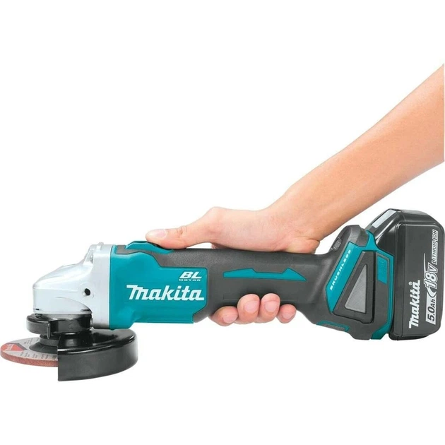 Шліфмашина кутова акумуляторна Makita DGA504RFE (125 мм, 8500 об/хв, BL, LXT) - зображення 7