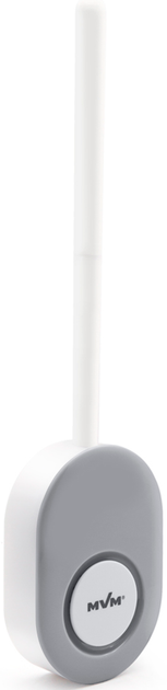 Ершик для унитаза MBM HOME BP-34 WHITE/GRAY с силиконовой щеткой клейкий настенный бело-серый - изображение 10