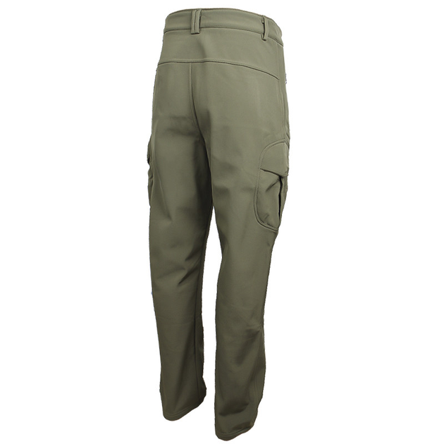 Тактические штаны Lesko B001 Green (M) военные утолщенные водонепроницаемые с теплой подкладкой - изображение 2