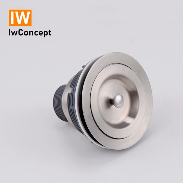 Выпуск/слив для мойки с корзиной IwConcept S3001 110mm (1 3/4in) 304 Steel - изображение 5