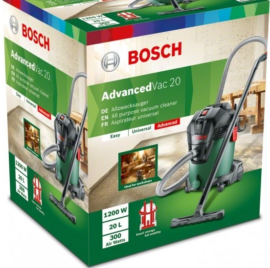 Будівельний пілосос Bosch Advanced Vac 20 - зображення 2