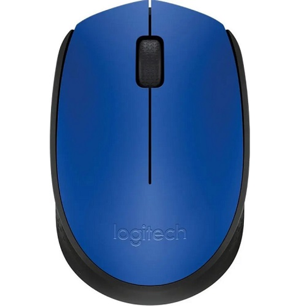 Мышка беспроводная Logitech M171 Wireless 1000dpi 3кн голубая с черным ...
