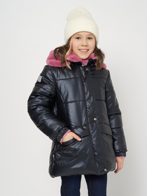 Акція на Дитяча зимова куртка для дівчинки Lenne Fria 22328/299 104 см Синя від Rozetka