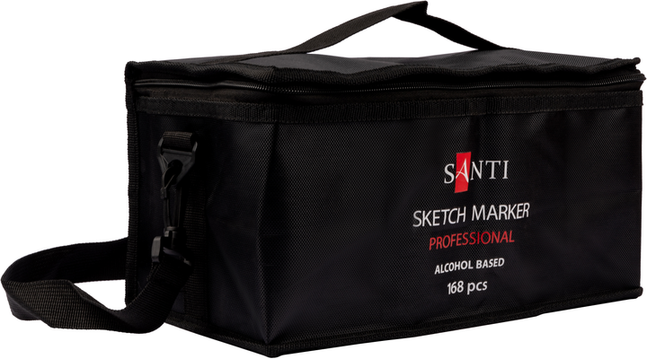  маркеров Santi спиртовые в сумке 168 шт (5056574412881) – фото .