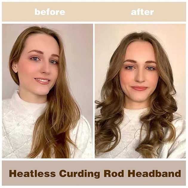 Мягкие бигуди для холодной завивки волос и создания локонов Navi Hair Hold с резинками и заколкой Голубой - изображение 8