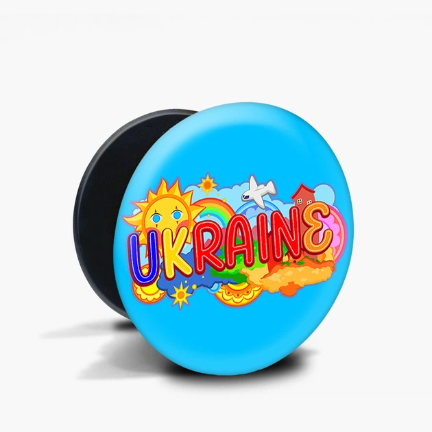 Попсокет (Popsockets) тримач для смартфона Україна (8754-3741-BK) Чорний - Фото 5 Попсокет (Popsockets) тримач для смартфона Україна (8754-3741-BK) Чорний - зображення 5