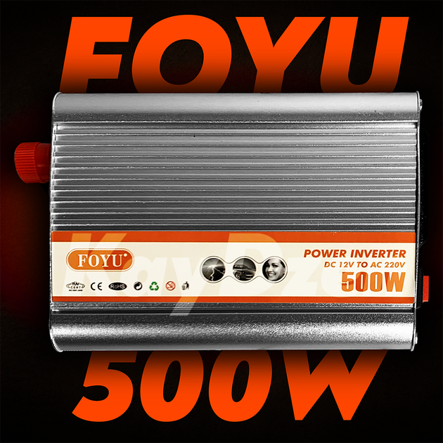 Преобразователь напряжения FOYU FO-Q012 500 Ватт инвертор 500W с ...