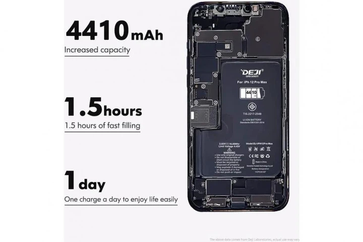 Усиленный аккумулятор DEJI (4410 mAh) для Apple iPhone 12 Pro Max