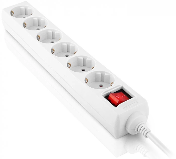 Сетевой фильтр-удлинитель Real-El RS-6 Protect M 5 м White (EL122300035) - изображение 5