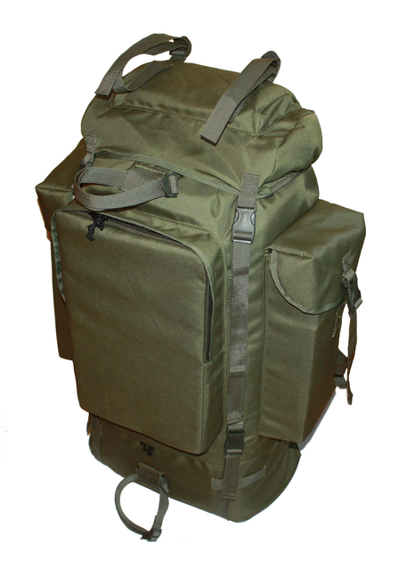 Тактичний туристичний армійський супер-міцний рюкзак 5.15.b на 100 літрів олива. - зображення 1