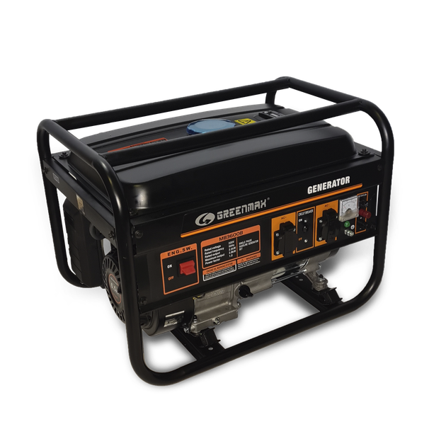 Бензиновый генератор GREENMAX MB3600B 2.5/2.8 кВт с ручным запуском - Фото 2 Бензиновый генератор GREENMAX MB3600B 2.5/2.8 кВт с ручным запуском - изображение 2