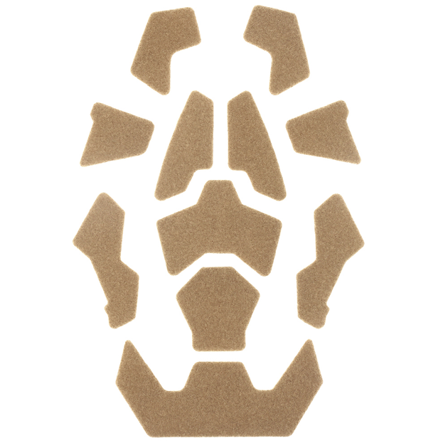 Панели липучки Velcro для каски шлема - 11 шт, Койот (150580) - изображение 1