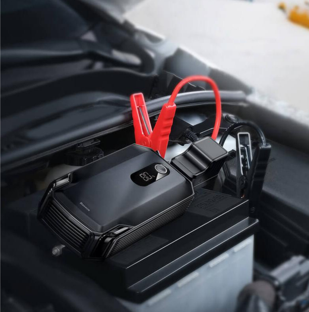 Автономний пусковий пристрій Baseus Super Energy Max Car Jump Starter 20000mAh Black (CGNL020001) - Фото 5 Автономний пусковий пристрій Baseus Super Energy Max Car Jump Starter 20000mAh Black (CGNL020001) - зображення 5