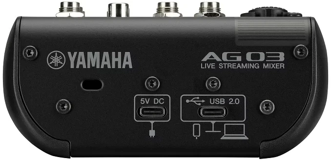 Аудиоинтерфейс Yamaha AG03MK2 LSPK Live Streaming Pack Black