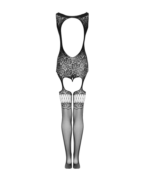 Эротическое женское бельё Бодистокинг сетка Obsessive Bodystocking F236 Чёрный S/Ml/L ( SO7232 ) - изображение 6